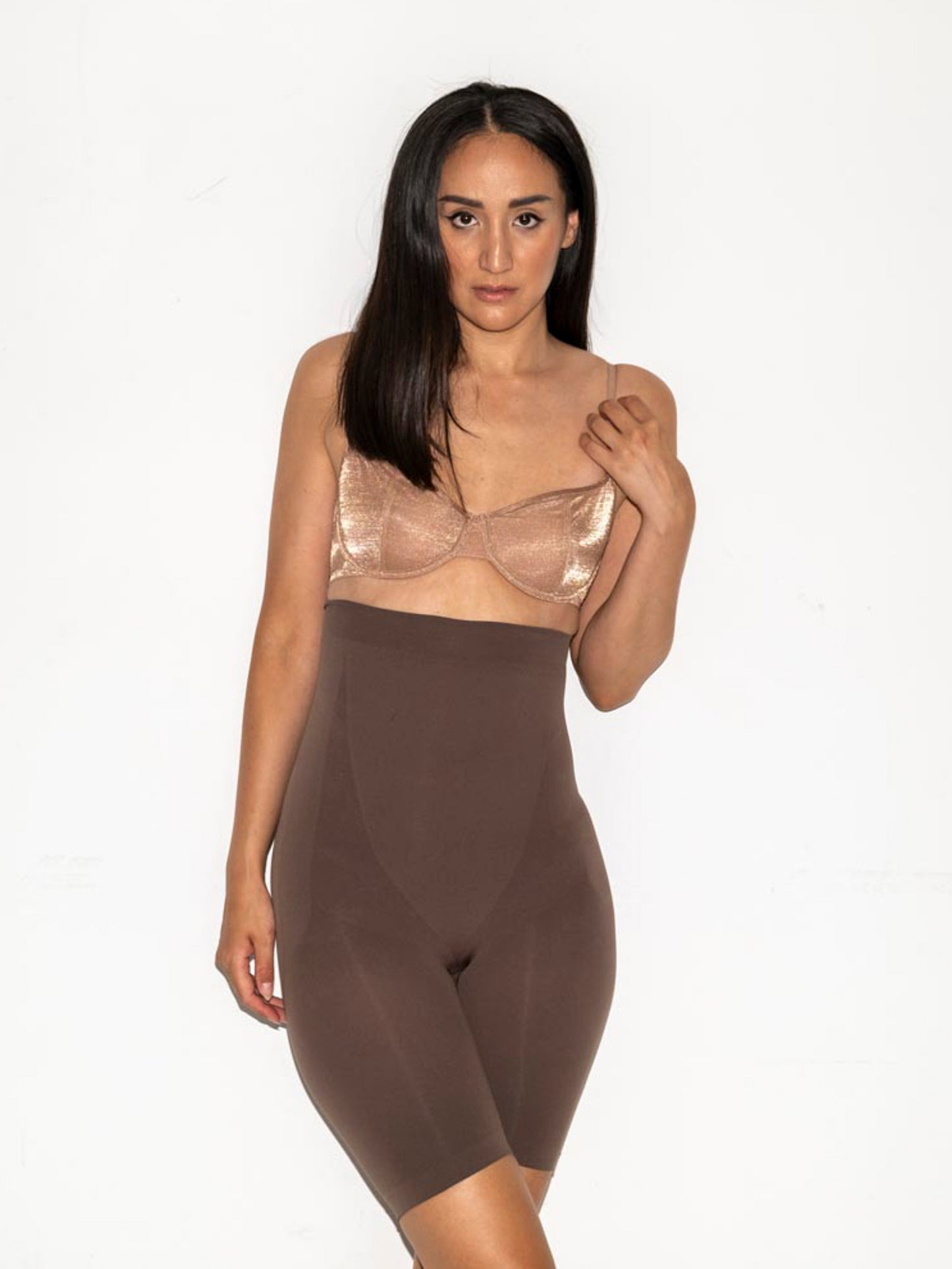 Alturra Highwaist Shaping shorts - Chocolate